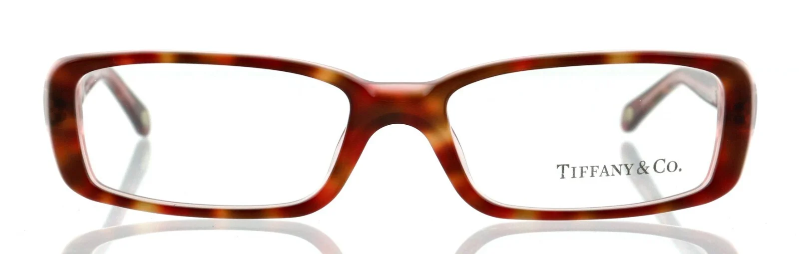 New TIFFANY & CO TF2029 8100 52mm Brown Havana Pink Eyeglasses Frames Italy 2