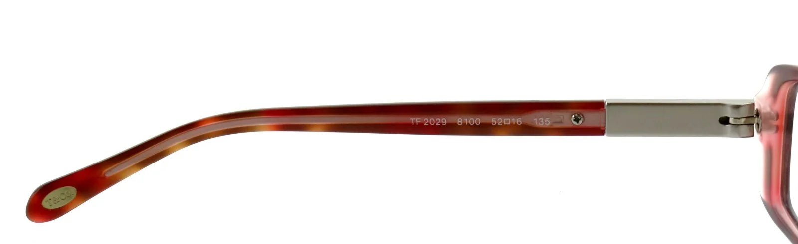 New TIFFANY & CO TF2029 8100 52mm Brown Havana Pink Eyeglasses Frames Italy 4