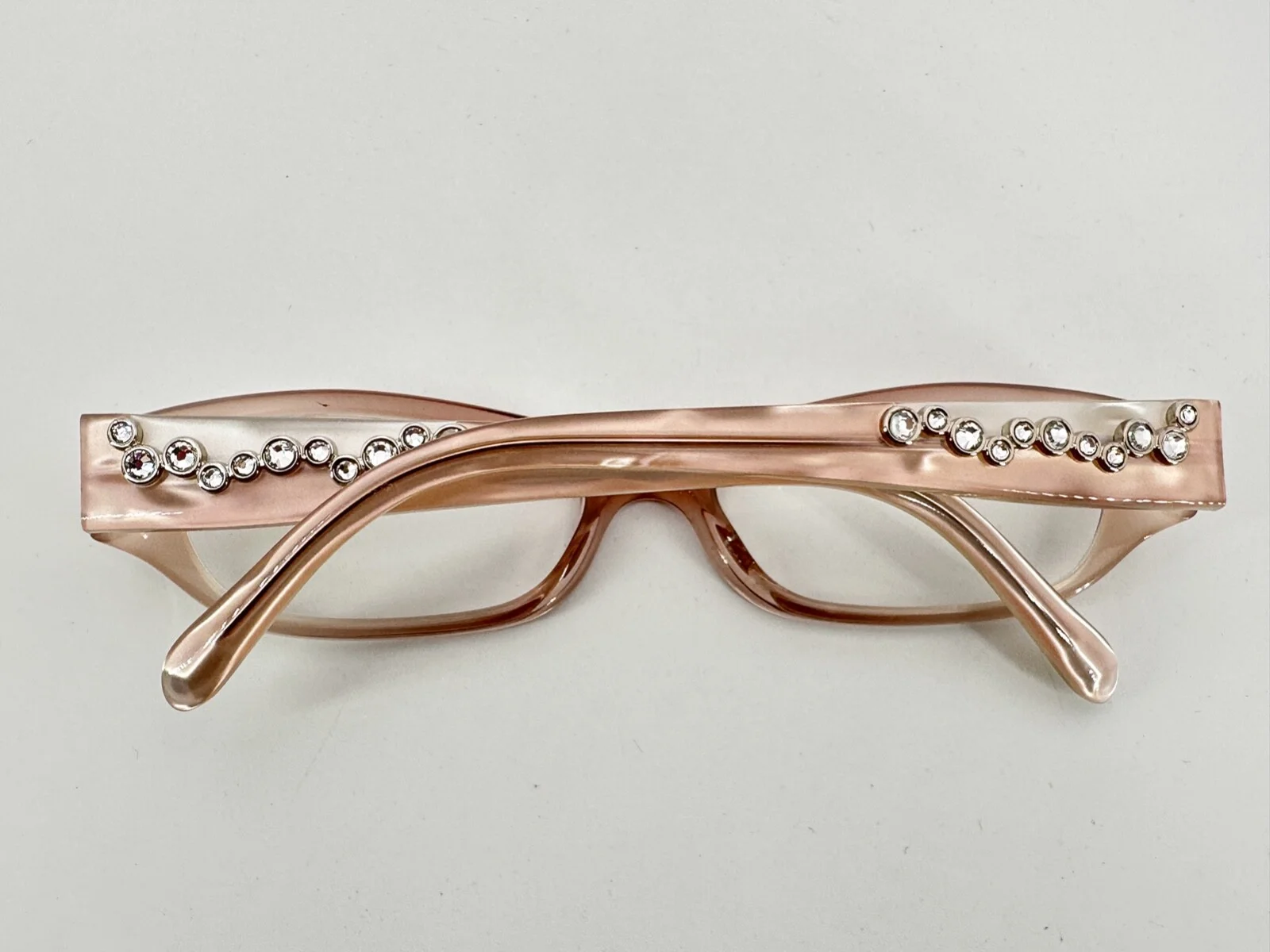 Tiffany&Co TF 2012-B Eyeglasses FRAMES 8001 Pink White Rhinestone 51-16-130 H497 2