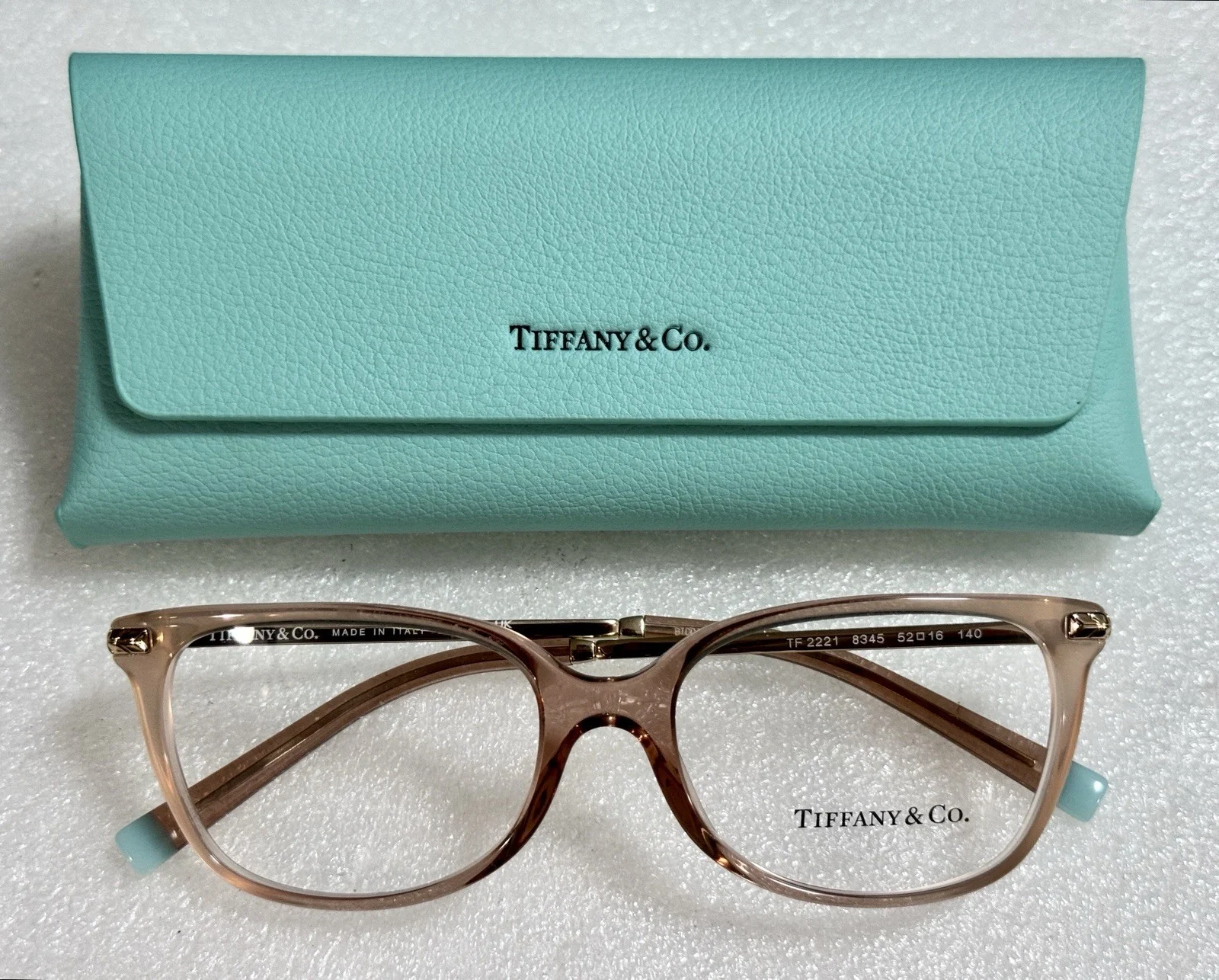 Tiffany&Co TF 2012-B Eyeglasses FRAMES 8001 Pink White Rhinestone 51-16-130 H497 3